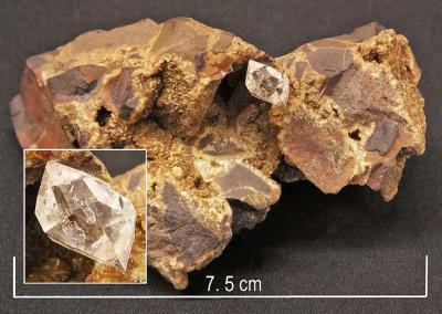 Quartz, Herkimer diamond ( type ), Marine colliery. Bill Bagley Rocks and Minerals